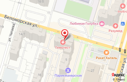 Новый свет на Беломорской улице на карте
