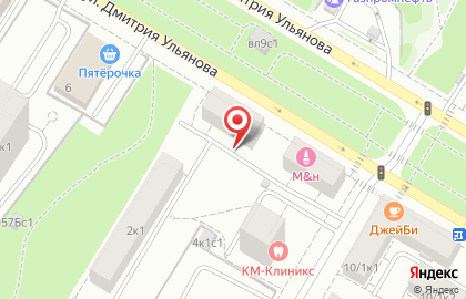 Синий лен на улице Дмитрия Ульянова на карте