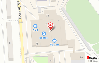 Салон-магазин МТС на улице Гикалова на карте