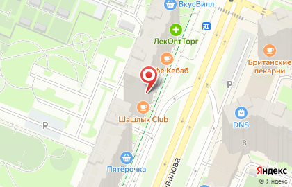 Суши-бар Суши Wok в Санкт-Петербурге на карте