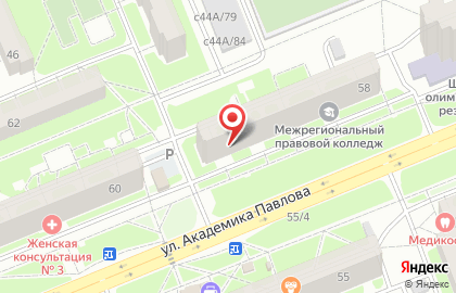 Магазин продуктов Сорока на улице Академика Павлова на карте