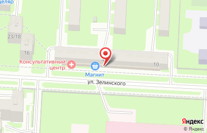 Киоск бытовых услуг на улице Зелинского на карте