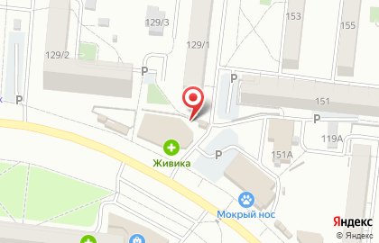 Киоск по продаже фруктов и овощей в Новосибирске на карте