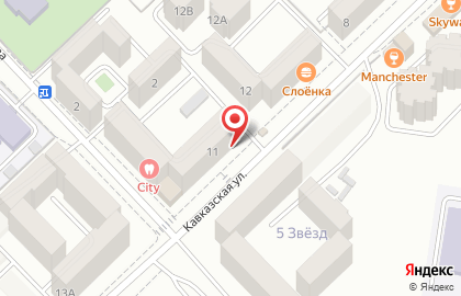 Компания Сити Строй Холдинг на Кавказской улице на карте
