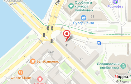 ОАО Банк Александровский на набережной Адмирала Лазарева на карте