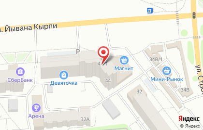 Сеть магазинов цветов на улице Йывана Кырли на карте