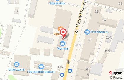 Супермаркет Магнит в Омске на карте