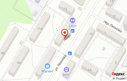 Микрокредитная компания Галеон на улице Леонова на карте