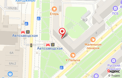 Ресторан Рябина на Автозаводской на карте