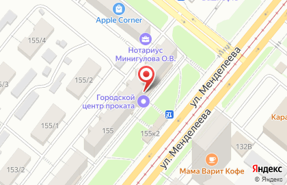 Евросеть на улице Менделеева на карте