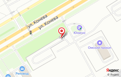 Автостоянка в Омске на карте
