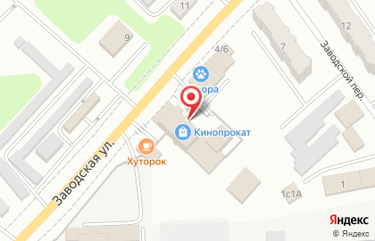 Торгово-монтажная компания ЕвроОкна на Заводской улице на карте