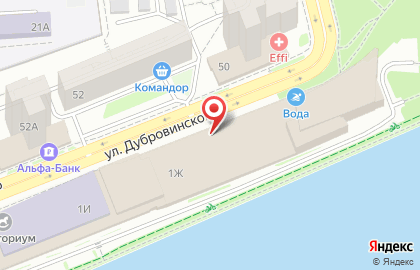 Городской Пляж на улице Дубровинского на карте