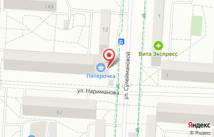 Банкомат Банк ЗЕНИТ на улице Сулеймановой на карте