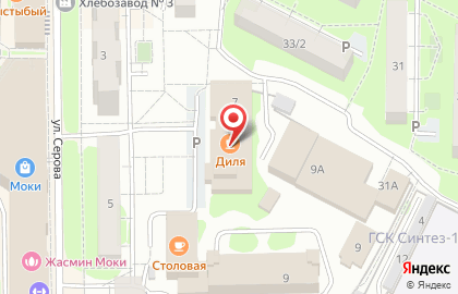 Магазин фруктов и овощей на ул. Серова, 7 на карте