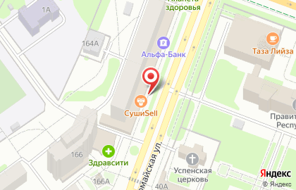 Магазин текстиля для дома Душечка-подушечка на Первомайской улице на карте