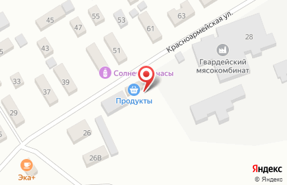 Магазин продовольственных товаров Ближа на карте