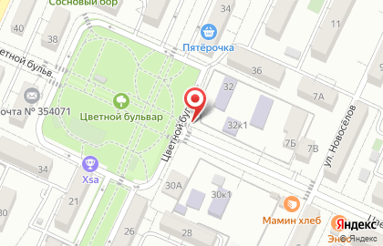 Магазин хлебобулочных изделий в Центральном районе на карте
