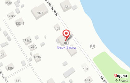 Петровские бани и апартаменты на Шлиссельбургском шоссе на карте