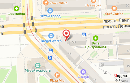 Ювелирный магазин 585Gold на проспекте Ленина на карте