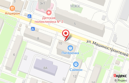 Все для шитья, г. Подольск на улице Машиностроителей на карте