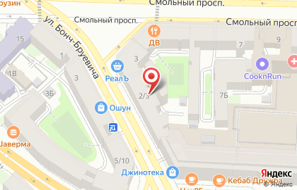 У Смольного на карте
