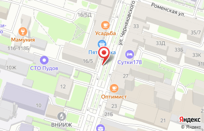 Акварель на улице Черняховского на карте