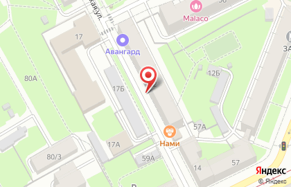 Торговая компания Лотос в Свердловском районе на карте
