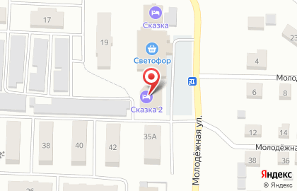 Гостиница Весна, гостиница на Молодёжной улице на карте
