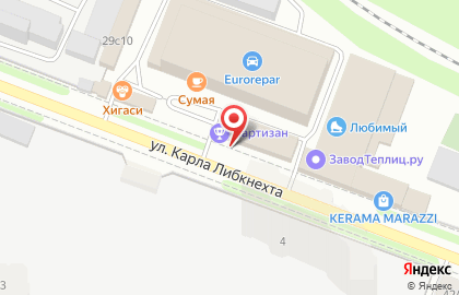 Бойцовский клуб Спарта на улице Карла Либкнехта на карте