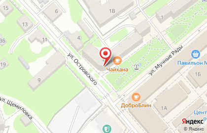 Магазин Усадебка на улице Островского на карте