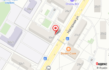 Супермаркет здорового питания ВкусВилл на Нагорной улице на карте