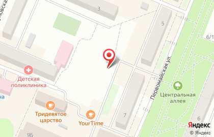 Киоск по продаже шаурмы на Первомайской улице на карте