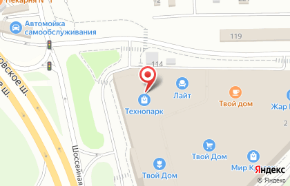 Магазин бытовой техники и электроники Технопарк на Осташковском шоссе на карте