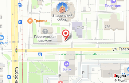 Приход Знаменского кафедрального собора на карте