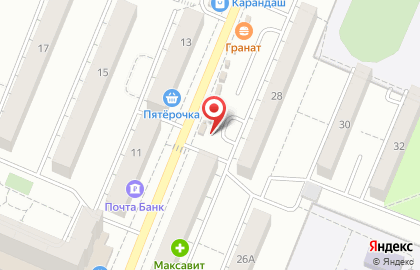 Киоск по продаже печатной продукции, Железнодорожный район на улице Переверткина на карте