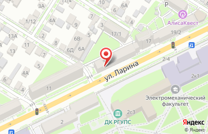 Магазин косметики и бытовой химии Магнит Косметик на улице Ларина, 15/2 на карте