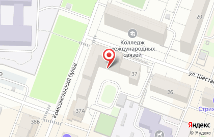 Агентство недвижимости Ключ на Комсомольском бульваре на карте