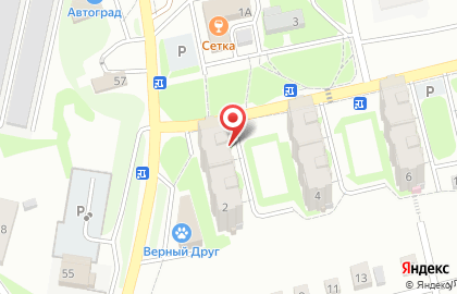 Продуктовый магазин Вкусный на Высоковольтной улице на карте