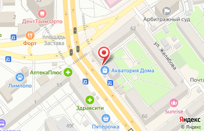 Сеть ювелирных магазинов Карат на Плехановской улице на карте
