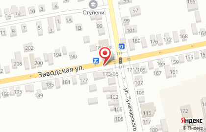 Магазин Аква Маркет на Заводской улице на карте