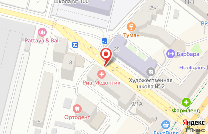 Банкомат, Башинвестбанк на улице Бабушкина на карте