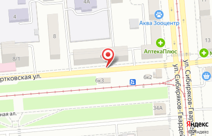 НАТиС на Вертковской улице на карте