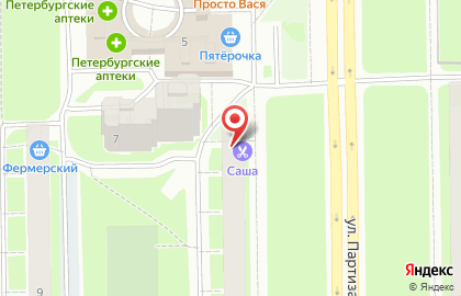 Парикмахерская Саша на улице Партизана Германа на карте