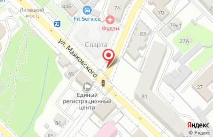 Град на улице Маяковского на карте