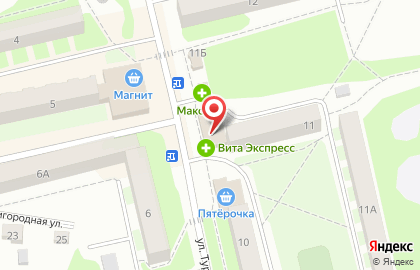 Отделение банка СберБанк России на улице Туркова, 11 на карте