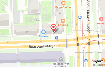 Акционерный коммерческий банк Авангард на Московском проспекте на карте