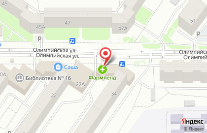 Магазин косметики и бытовой химии Ирина на Олимпийской улице на карте