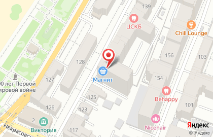 Супермаркет Магнит на улице Алексея Толстого на карте