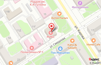 Центр МРТ-диагностики МИБС на улице Свердлова на карте